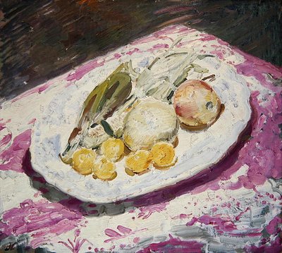Still Life, fruit on a dish by William Nicholson
